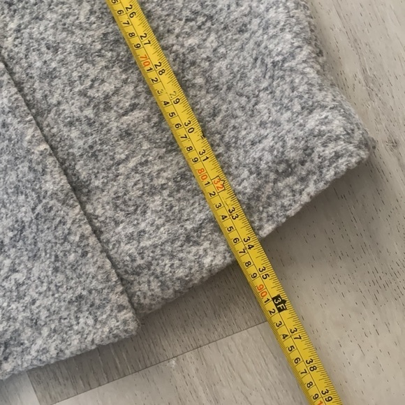 Banana Republic knit Wool Blend Overcoat heater grey one button size XS midi - Picture 11 of 13